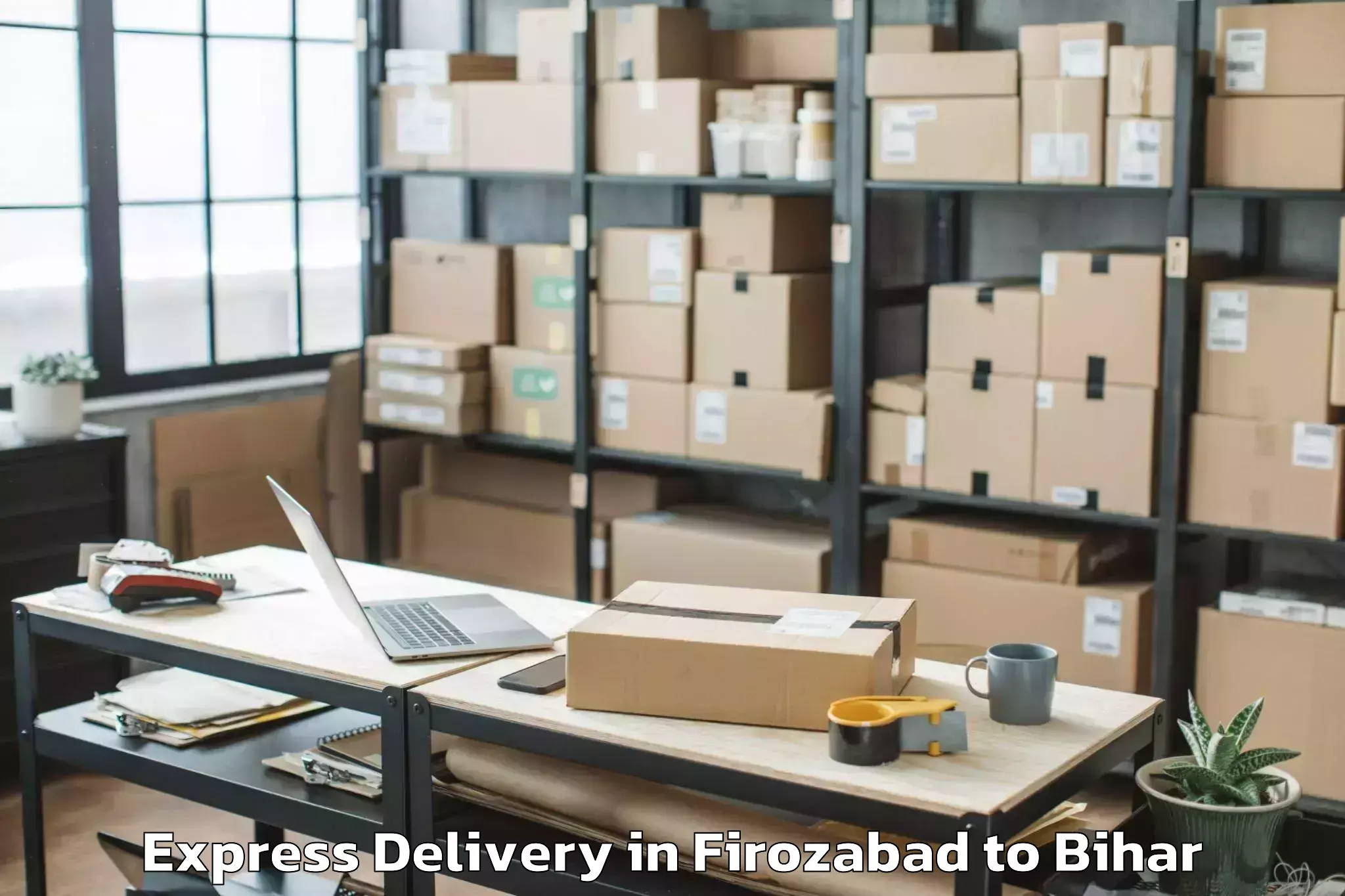 Easy Firozabad to Fulwariya Express Delivery Booking